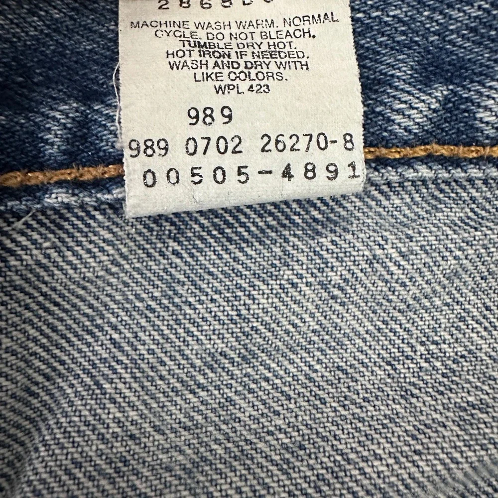 Vintage Levis 505 Lot of 2 Mens Jeans 36x30 Y2K 2002 Regular Straight Blue Denim